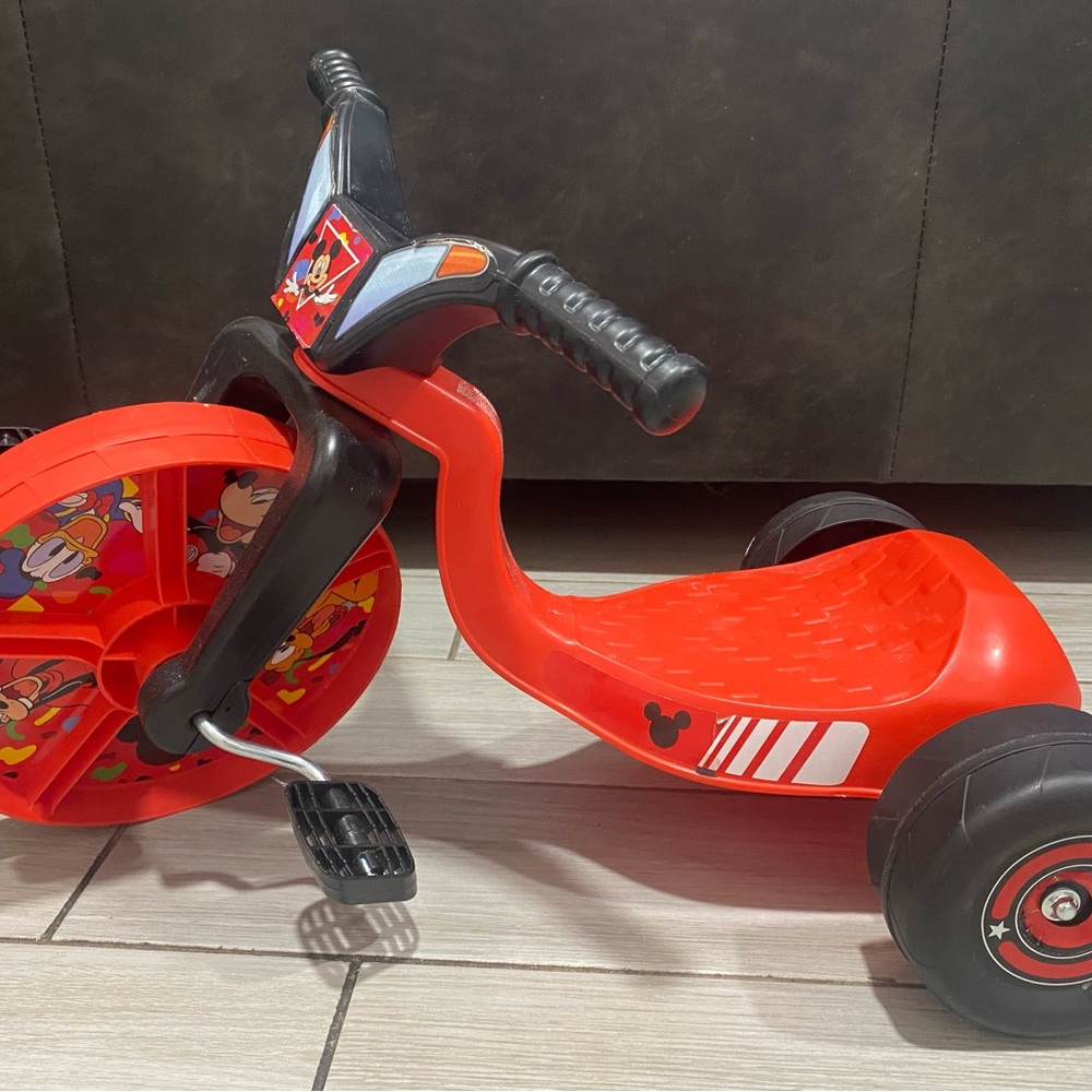 Disney Mickey Mouse Red and Black Kids Tricycle